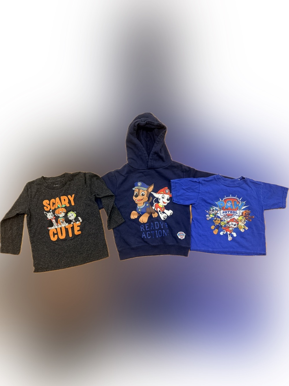 3 piece Paw Patrol Set: L/S, Hoodie, S/S size 3T